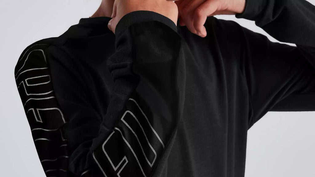 Maillot Manga Larga Specialized Trail para Jóvenes - Negro