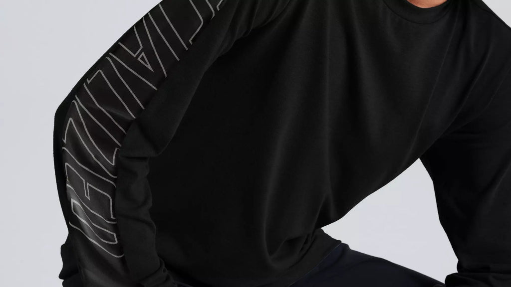 Maillot Manga Larga Specialized Trail para Jóvenes - Negro