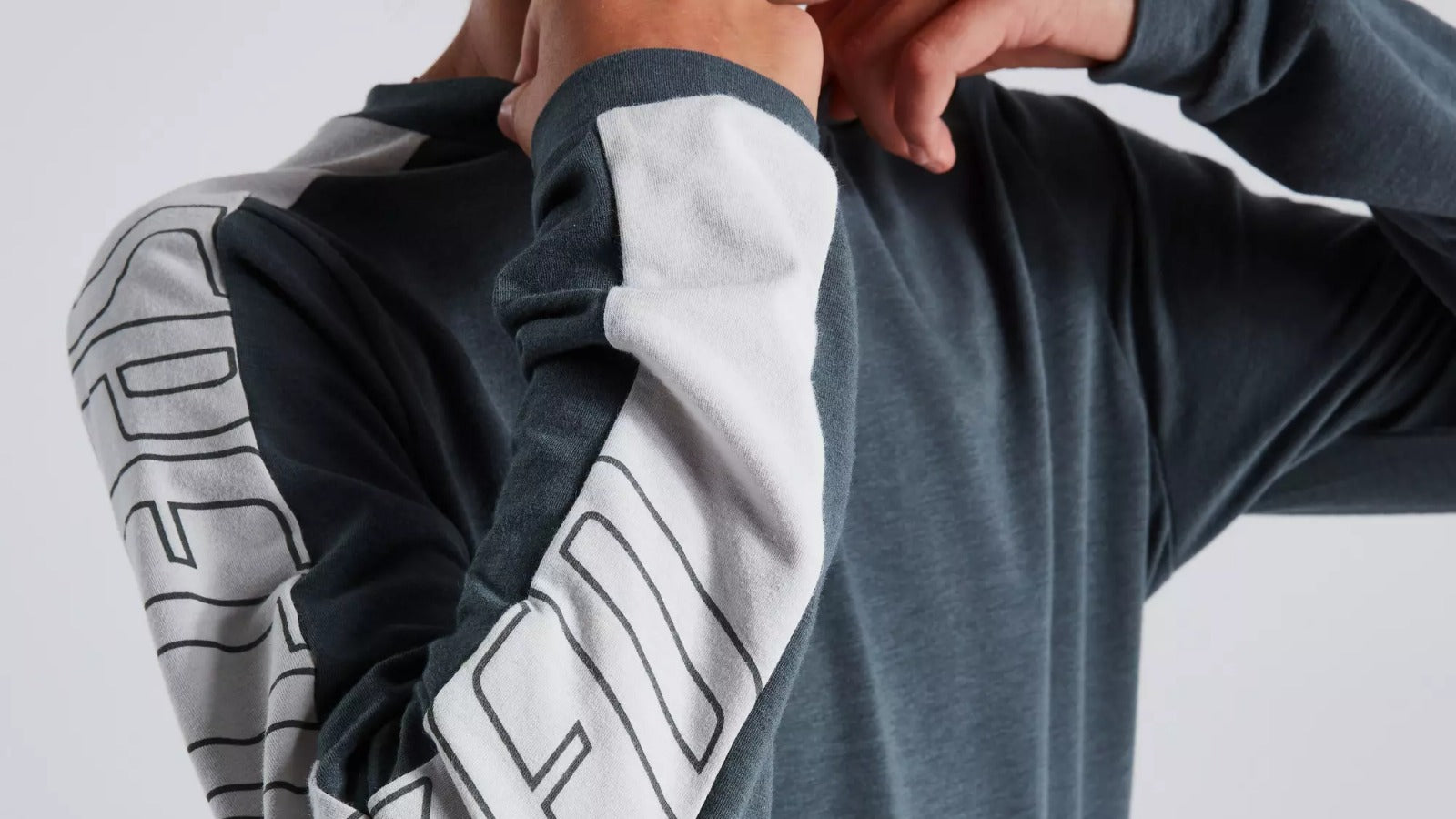 Maillot Manga Larga Specialized Trail para Jóvenes - Gris