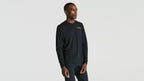 Polera Manga Larga Warped - Negro