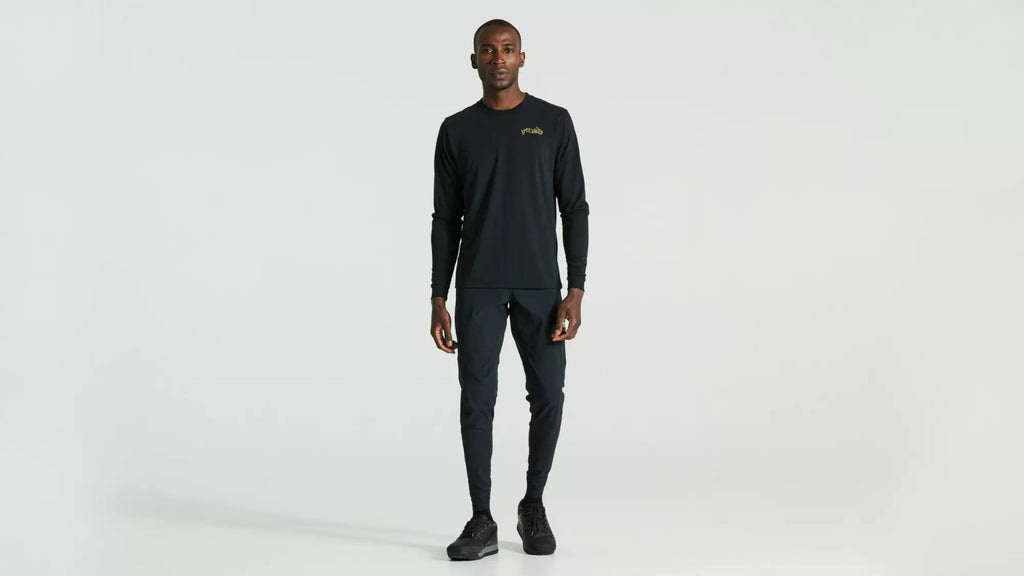 Polera Manga Larga Warped - Negro