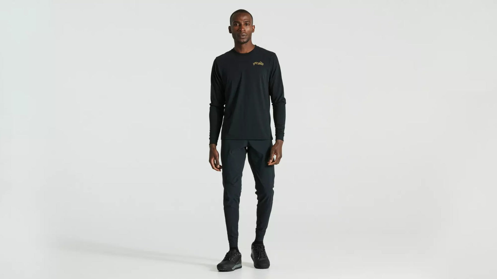 Polera Manga Larga Warped - Negro