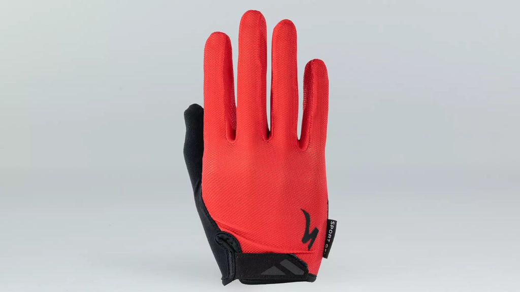 Guantes Ciclismo Specialized Body Geometry Sport Gel Dedo Largo Hombre - Rojo