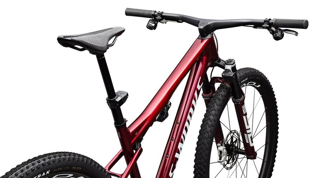 Specialized S-Works Epic 9 L Color:  Gloss Red Tint Over Red Reflex Pearl Edge Fade
