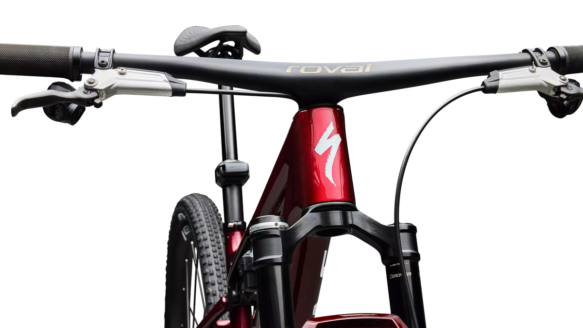 Specialized S-Works Epic 9 L Color:  Gloss Red Tint Over Red Reflex Pearl Edge Fade