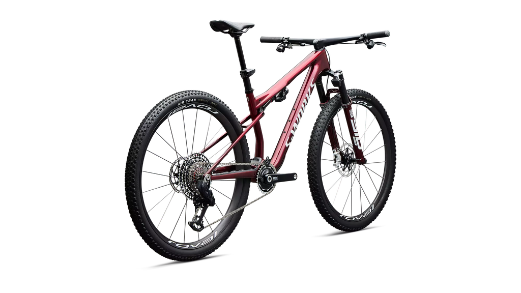 Specialized S-Works Epic 9 L Color:  Gloss Red Tint Over Red Reflex Pearl Edge Fade