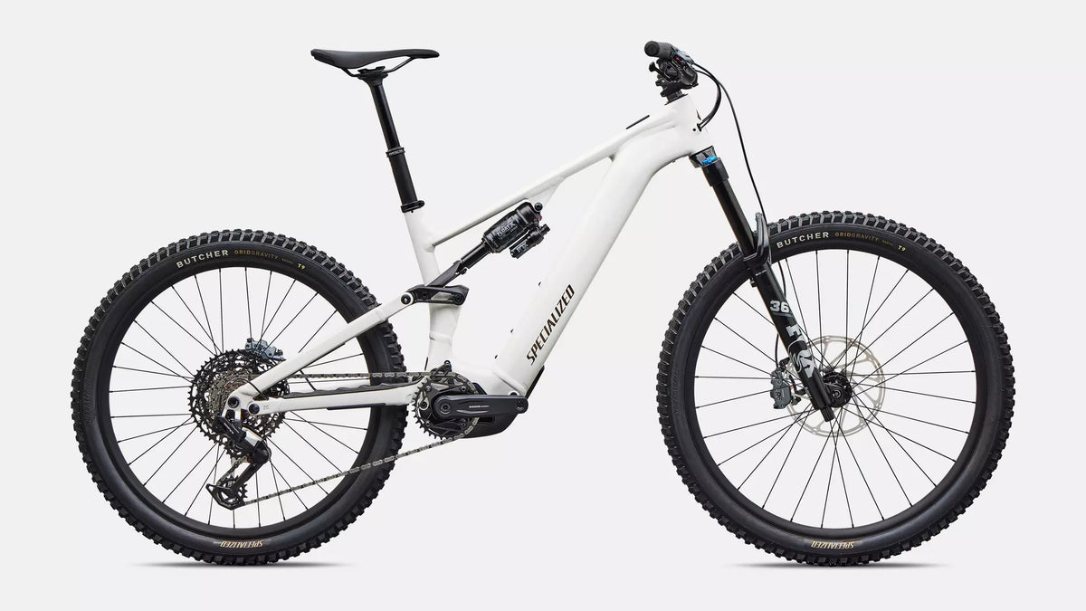 Specialized Turbo Levo 4 Comp Alloy S3 Color: Gloss Dune White / Burnt Gold Metallic