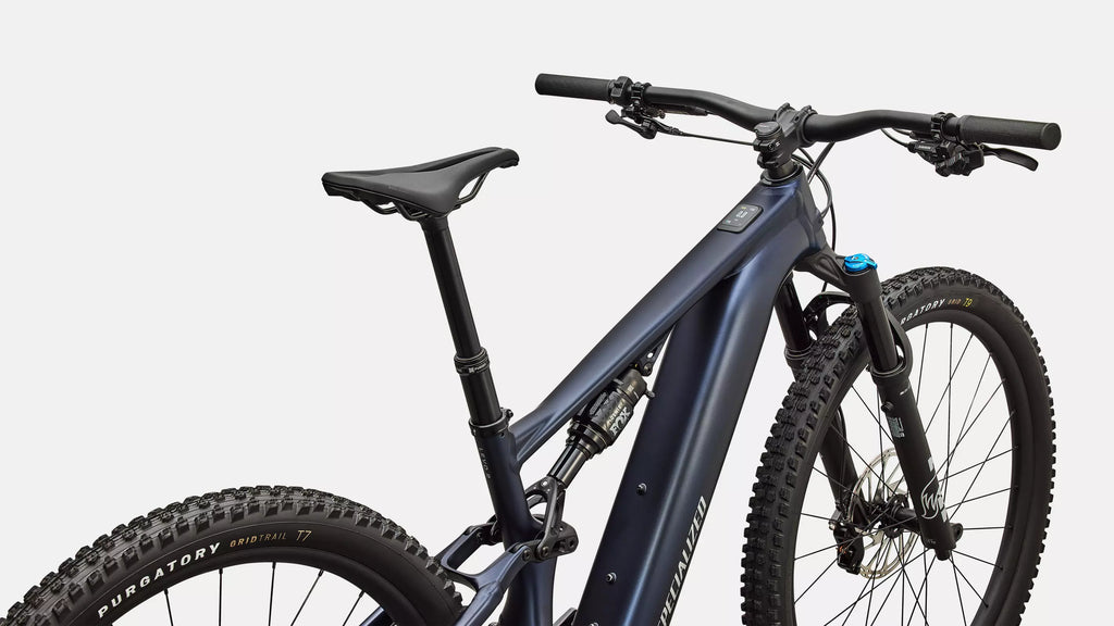 Bicicleta Turbo Levo R Comp Alloy S4 Color: Satin Metallic Deep Marine / Shadow Silver