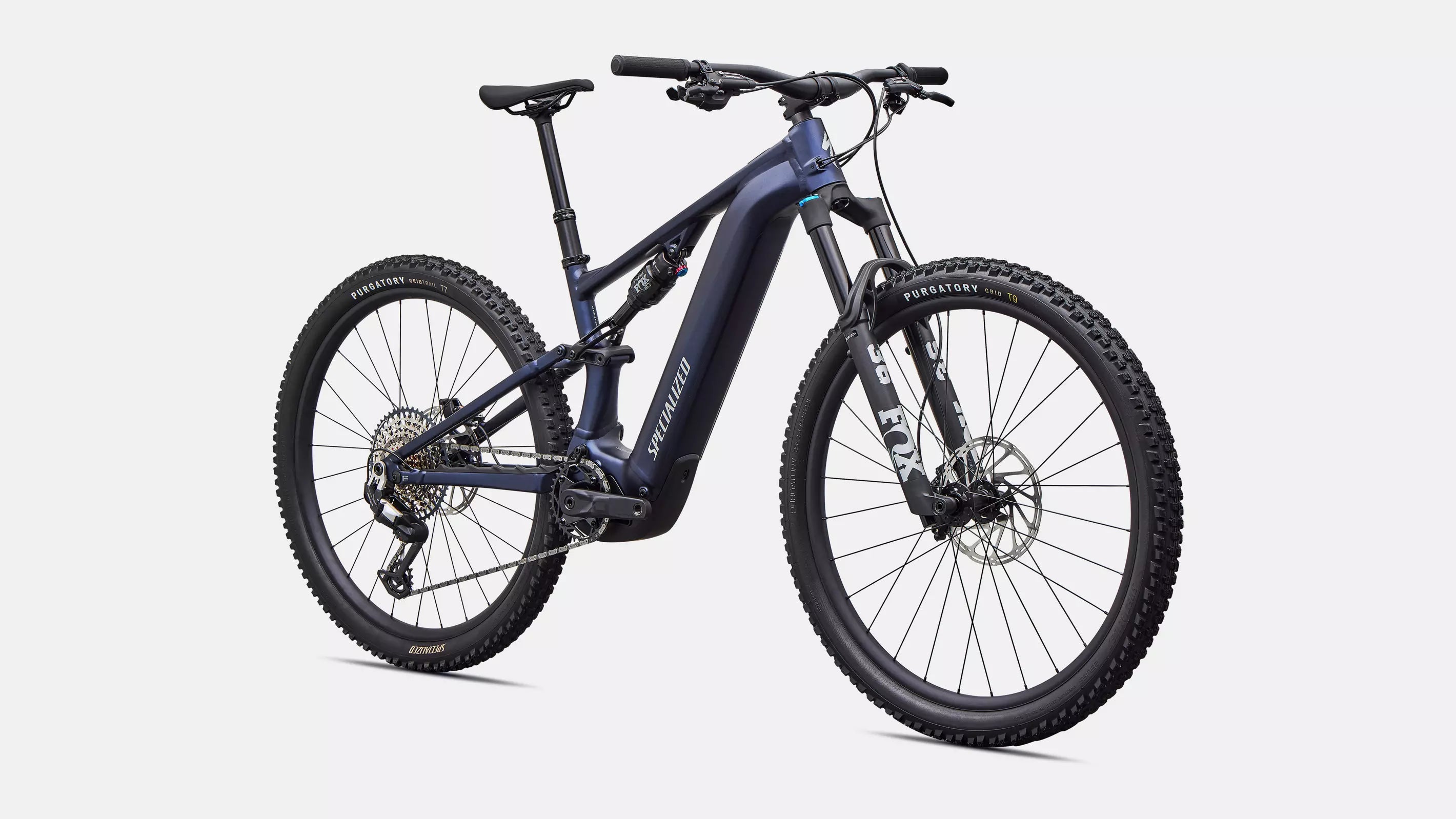 Bicicleta Turbo Levo R Comp Alloy S4 Color: Satin Metallic Deep Marine / Shadow Silver
