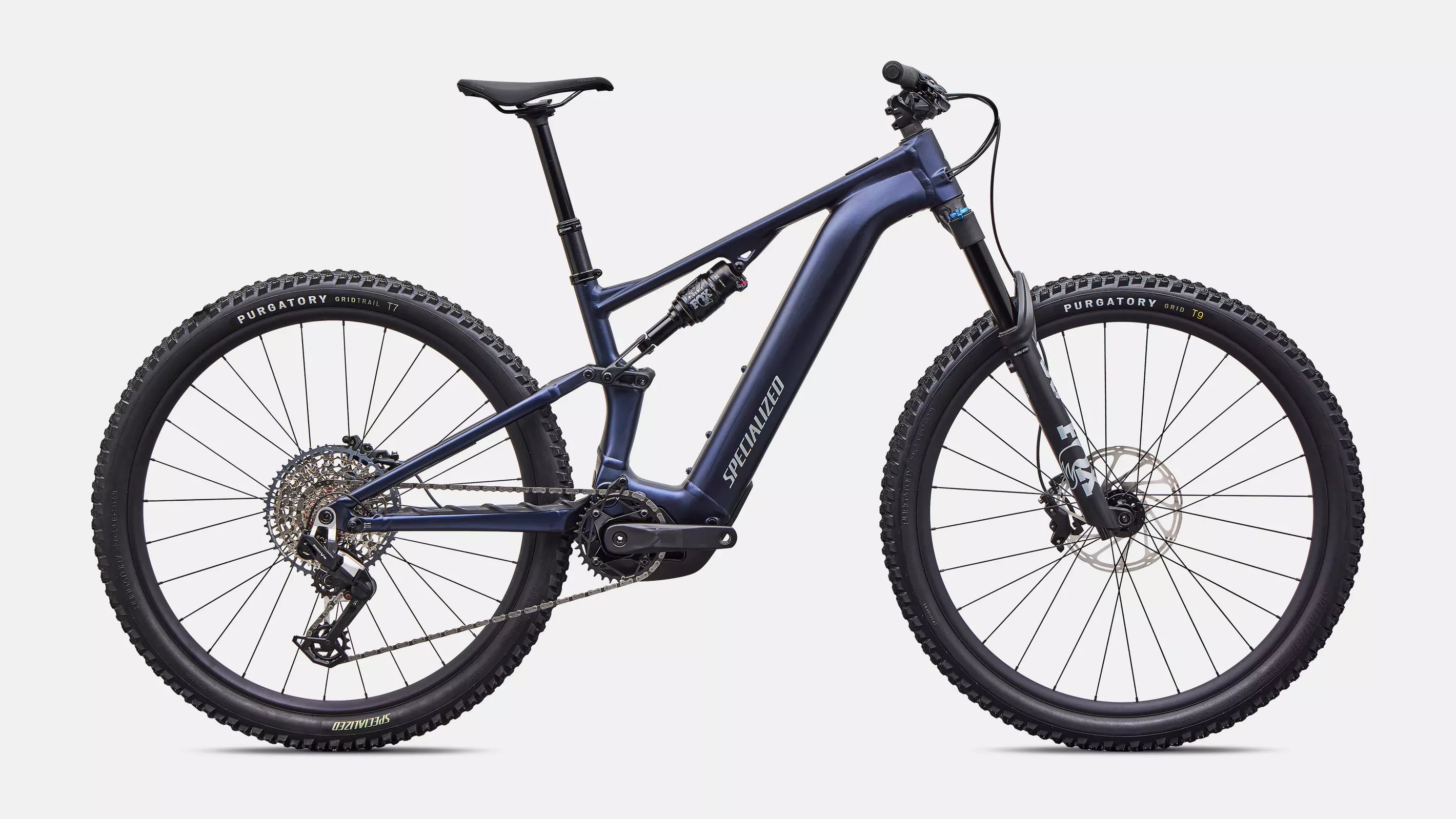 Bicicleta Turbo Levo R Comp Alloy S4 Color: Satin Metallic Deep Marine / Shadow Silver